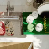 IKEA RINNIG (ИКЕА РИННИГ) — Сушилка для посуды, двусторонняя, зелёный 40x31 см — фото 5