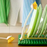 IKEA RINNIG (ИКЕА РИННИГ) — Сушилка для посуды, двусторонняя, зелёный 40x31 см — фото 6
