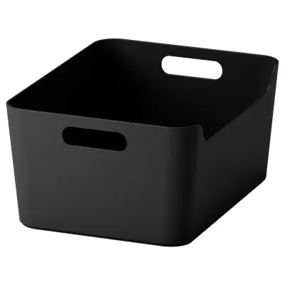 IKEA UPPDATERA (ИКЕА УППДАТЕРА) — Контейнер, антрацит 34x24 см