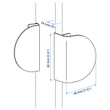 IKEA LATMASK (ИКЕА ЛАТМАСК) — Ручка-зажим, синяя 60 мм, 2 шт. — фото 5
