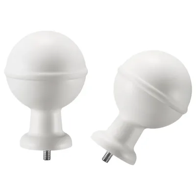 IKEA ALVARSTÅNDS (ИКЕА АЛВАРСТОНДС) — Наконечники для карниза, 1 пара, белый
