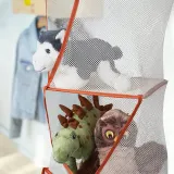 IKEA TIGERFINK (ИКЕА ТИГЕРФИНК) — Шкафчик с 5 полками, бежевый/оранжевый — фото 5