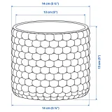 IKEA GLACIÄRBJÖRN (ИКЕА ГЛАСИЭРБЙЁРН) — Кашпо, светло-зелёный 12 см — фото 4