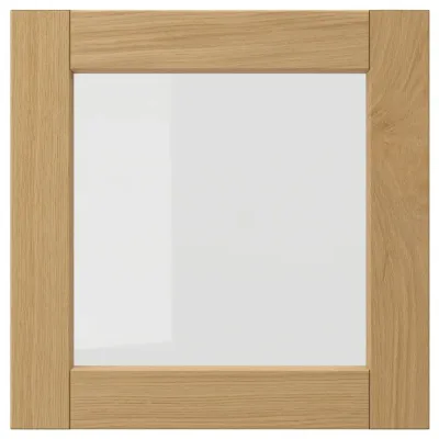 IKEA FORSBACKA (ИКЕА ФОРСБАСКА) — Стеклянная дверь, дуб 40х40 см