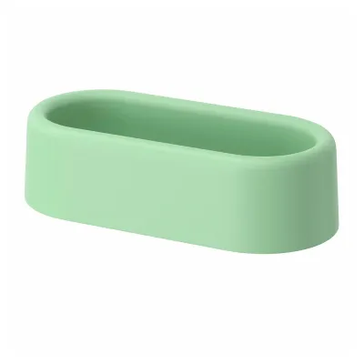 IKEA HUMLESJÖN (ИКЕА ХУМЛЕШЁН) — Корзина на присоске, светло-зелёная 26x13x7 см