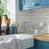 IKEA VÄLVÅRDAD (ИКЕА ВЭЛВОРДАД) — Сушилка для посуды, белый/гальванизированный 52x35 см — фото 2