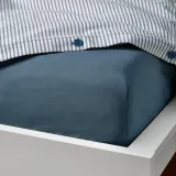IKEA DVALA (ИКЕА ДВАЛА) — Простыня натяжная, синий 80х200 см — фото 4