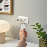IKEA GRILLPLATS (ИКЕА ГРИЛЛПЛАТС) — Умная розетка с пультом дистанционного управления, белая — фото 2