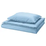 IKEA PILTANDVINGE (ИКЕА ПИЛТАНДВИНГЕ) — Пододеяльник и наволочка, светло-голубой 150х200/50х60 см — фото 1