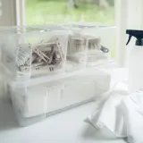 IKEA SAMLA (ИКЕА САМЛА) — Контейнер, прозрачный 39x28x14 см/11 л — фото 3