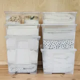 IKEA SAMLA (ИКЕА САМЛА) — Контейнер, прозрачный 39x28x14 см/11 л — фото 6