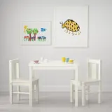 IKEA KRITTER (ИКЕА КРИТТЕР) — Стол детский, белый 59х50 см — фото 2