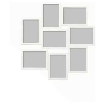 IKEA VÄXBO (ИКЕА ВЭКСБО) — Рамка на 8 фотографий, белая 13x18 см