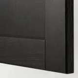 IKEA LERHYTTAN (ИКЕА ЛЕРХЙТТАН) — Дверь, чёрная морилка 40х40 см — фото 2