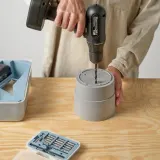 IKEA NYPON (ИКЕА НИПОН) — Кашпо для горшка, для дома/улицы серое 12 см — фото 8