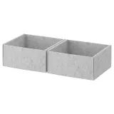 IKEA KOMPLEMENT (ИКЕА КОМПЛИМЕНТ) — Коробка, светло-серая 25x27x12 см — фото 1