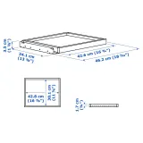 IKEA KOMPLEMENT (ИКЕА КОМПЛИМЕНТ) — Выдвижной поднос, имитация беленого дуба 50x35 см — фото 5