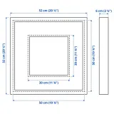IKEA SANNAHED (ИКЕА САННАХЕД) — Рамка, чёрная 50x50 см — фото 5