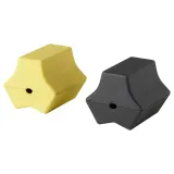 IKEA HAVSKÅL (ИКЕА ХАВСКОЛ) — Утяжелитель для кабеля USB, 2 шт, чёрный/жёлтый — фото 1