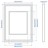 IKEA RÖDALM (ИКЕА РЁДАЛМ) — Рамка для фото, белая 30x40 см — фото 6