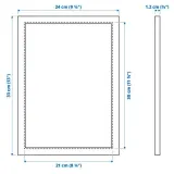 IKEA FISKBO (ИКЕА ФИСКБО) — Рамка, тёмный серо-синий 21x30 см — фото 5