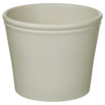 IKEA KÖRSBÄRSBJÖRK (ИКЕА КЁРСБЭРСБЙЁРК) — Кашпо, светлый серо-бежевый 15 см