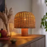 IKEA VATERBOM (ИКЕА ВАТЕРБОМ) — Лампа настольная, бамбук/ротанг 27 см — фото 2