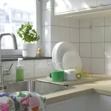IKEA RINNIG (ИКЕА РИННИГ) — Держатель для тарелок, жёлтый — фото 2