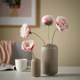 IKEA GULDSPETT (ИКЕА ГУЛДСПЕТТ) — Искусственный цветок, бумага/пион белый/светло-розовый 50 см — фото 2