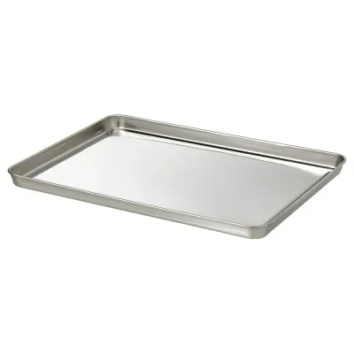 IKEA GRILLTIDER (ИКЕА ГРИЛЛТИДЕР) — Поднос для сервировки, нержавеющая сталь 40x30 см