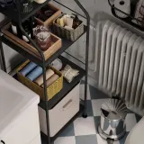 IKEA DJURTRÄNARE (ИКЕА ДЙУРТРЭНАРЕ) — Корзина, тёмно-жёлтая, 18x25x14 см — фото 6