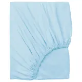 IKEA VÅRVIAL (ИКЕА ВОРВИАЛ) — Простыня на резинке для тахты, светло-голубая 80x200 см — фото 1