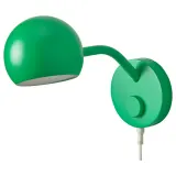 IKEA KORVSNÖRE (ИКЕА КОРВСНЁРЕ) — Лампа настенная LED, диммируемая/зелёная — фото 1