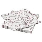 IKEA HÖSTAGILLE (ИКЕА ХЁСТАГИЛЛЕ) — Салфетки, с узором/цветы 33х33 см — фото 1