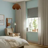 IKEA LENDA (ИКЕА ЛЕНДА) — Штора с подхватом, 2 шт., кремовый/на ленте 140х300 см — фото 2