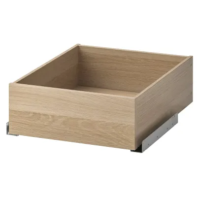 IKEA KOMPLEMENT (ИКЕА КОМПЛИМЕНТ) — Ящик, имитация дуба, беленый 50х58 см