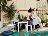 IKEA UTTER (ИКЕА УТТЕР) — Детский табурет, для дома и улицы/белый — фото 3