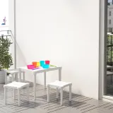 IKEA UTTER (ИКЕА УТТЕР) — Детский табурет, для дома и улицы/белый — фото 5
