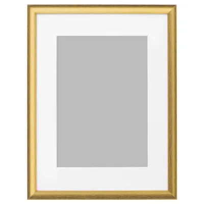 IKEA SILVERHÖJDEN (ИКЕА СИЛВЕРХЁЙДЕН) — Рамка, золотистый цвет 30х40 см