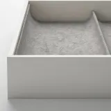 IKEA KOMPLEMENT (ИКЕА КОМПЛИМЕНТ) — Вкладыш с 4 отделениями, светло-серый 25x53x5 см — фото 5