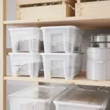 IKEA SAMLA (ИКЕА САМЛА) — Крышка для контейнера 5 л, прозрачная — фото 3