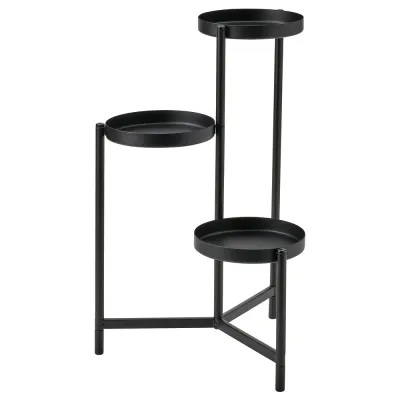 IKEA OLIVBLAD (ИКЕА ОЛИВБЛАД) — Подставка для горшков, для дома и улицы/чёрный 58 см