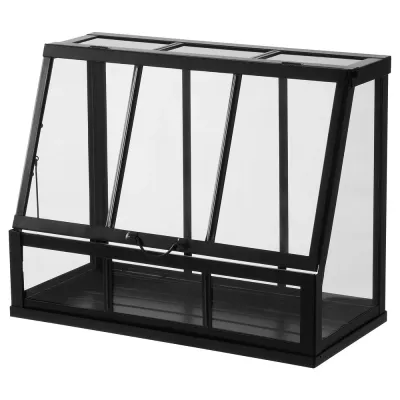 IKEA ÅKERBÄR (ИКЕА ОКЕРБЭР) — Мини-теплица, для дома/улицы/антрацит 45 см