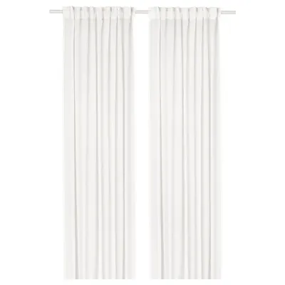IKEA STENFRÖ (ИКЕА СТЕНФРЁ) — Тюль, 2 шт, белый на ленте 145x300 см