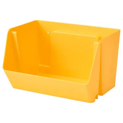IKEA FODERTRÅG (ИКЕА ФОДЕРТРОГ) — Органайзер для стола/стены, ярко-желтый 25x18x15 см