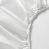 IKEA DVALA (ИКЕА ДВАЛА) — Простыня на резинке, белая 140x200 см — фото 2