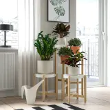 IKEA SANDKÖRSBÄR (ИКЕА САНДКЁРСБЭР) — Кашпо, для дома и улицы/бежевое 19 см — фото 4