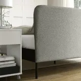 IKEA SLATTUM (ИКЕА СЛАТТУМ) — Чехол на изголовье, Эреруд серый/бежевый 140 см — фото 5