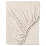 IKEA DVALA (ИКЕА ДВАЛА) — Простыня на резинке, бежевая 160x200 см — фото 1