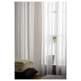 IKEA RITVA (ИКЕА РИТВА) — Занавеска на люверсах, 2 шт., белая 145x250 см — фото 4